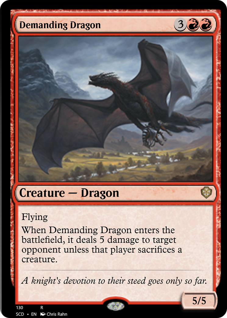 Demanding Dragon [Starter Commander Decks] | Magic Magpie