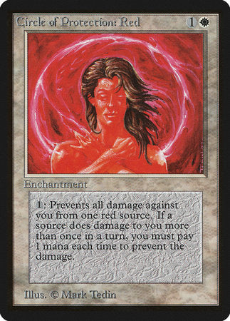 Circle of Protection: Red [Limited Edition Beta] | Magic Magpie
