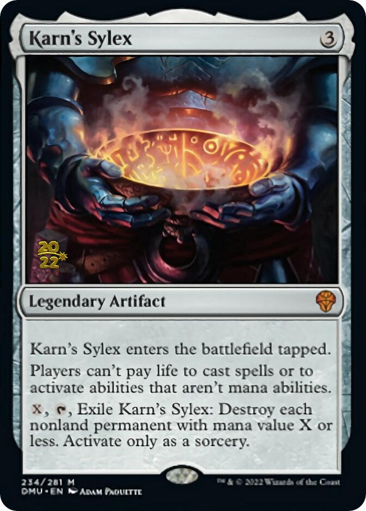 Karn's Sylex [Dominaria United Prerelease Promos] | Magic Magpie