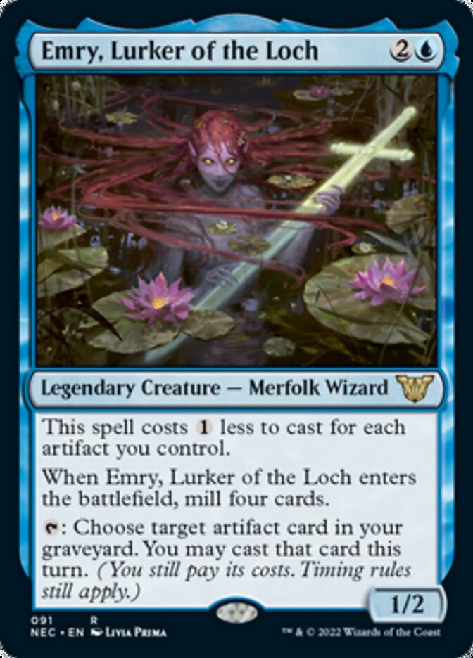 Emry, Lurker of the Loch [Kamigawa: Neon Dynasty Commander] | Magic Magpie
