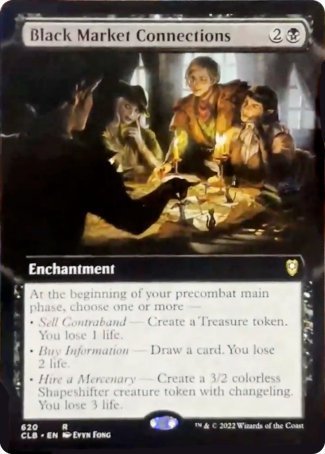 Black Market Connections (Extended Art) [Commander Legends: Battle for Baldur's Gate] | Magic Magpie