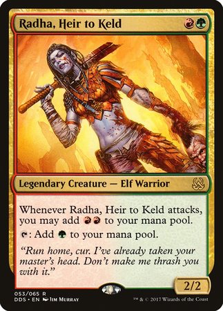 Radha, Heir to Keld [Duel Decks: Mind vs. Might] | Magic Magpie