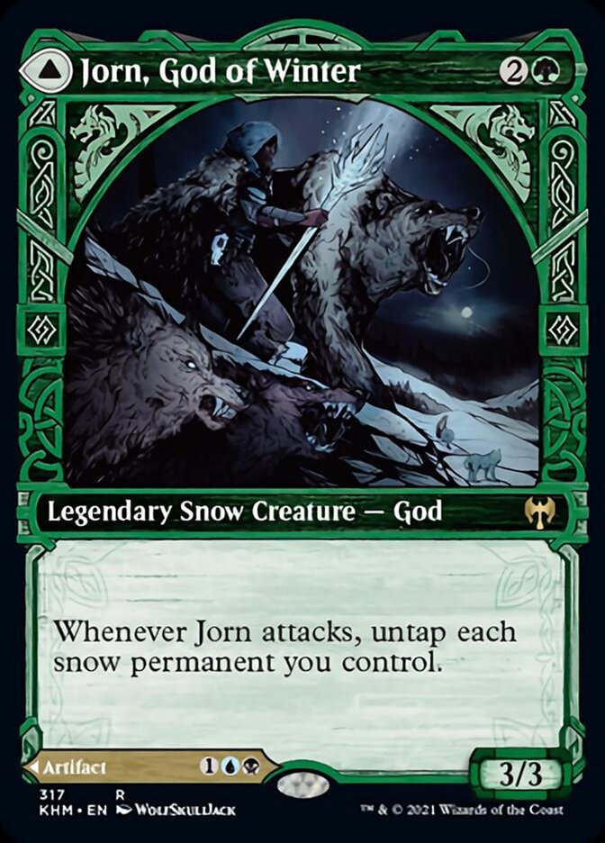 Jorn, God of Winter // Kaldring, the Rimestaff (Showcase) [Kaldheim] | Magic Magpie