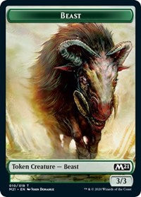 Beast // Griffin Double-sided Token [Core Set 2021 Tokens] | Magic Magpie