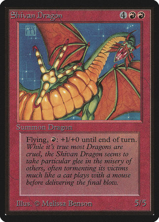 Shivan Dragon [Limited Edition Beta] | Magic Magpie