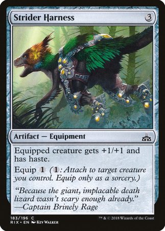 Strider Harness [Rivals of Ixalan] | Magic Magpie