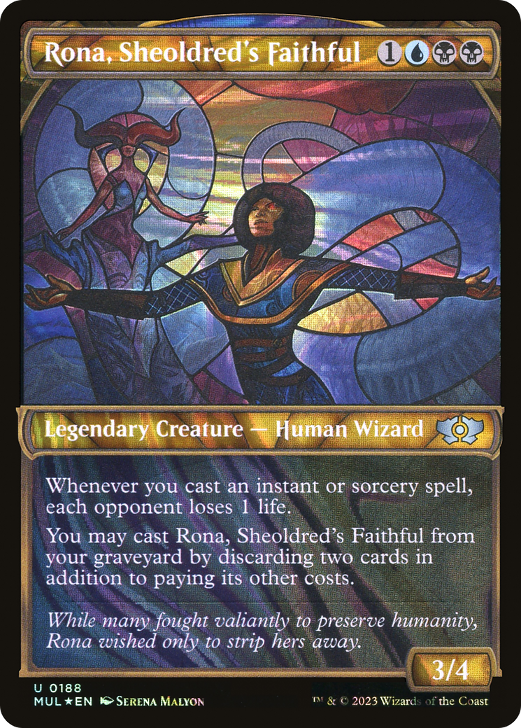 Rona, Sheoldred's Faithful (Halo Foil) [Multiverse Legends] | Magic Magpie