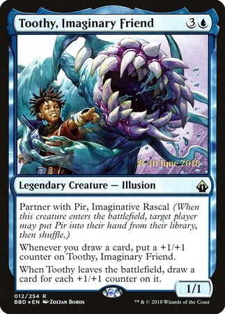 Toothy, Imaginary Friend [Battlebond Promos] | Magic Magpie