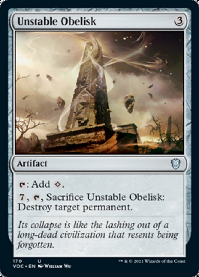 Unstable Obelisk [Innistrad: Crimson Vow Commander] | Magic Magpie