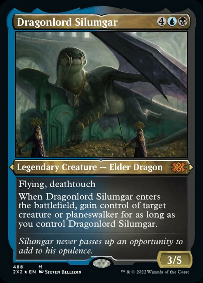 Dragonlord Silumgar (Foil Etched) [Double Masters 2022] | Magic Magpie