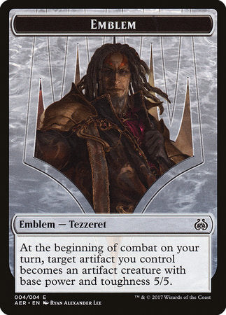 Emblem - Tezzeret the Schemer [Aether Revolt Tokens] | Magic Magpie