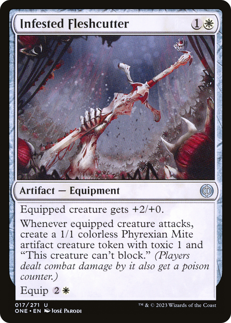 Infested Fleshcutter [Phyrexia: All Will Be One] | Magic Magpie