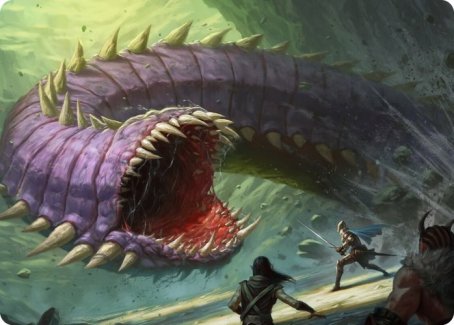 Purple Worm Art Card [Dungeons & Dragons: Adventures in the Forgotten Realms Art Series] | Magic Magpie