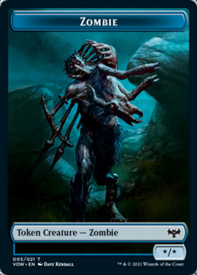 Zombie Token (005) [Innistrad: Crimson Vow Tokens] | Magic Magpie