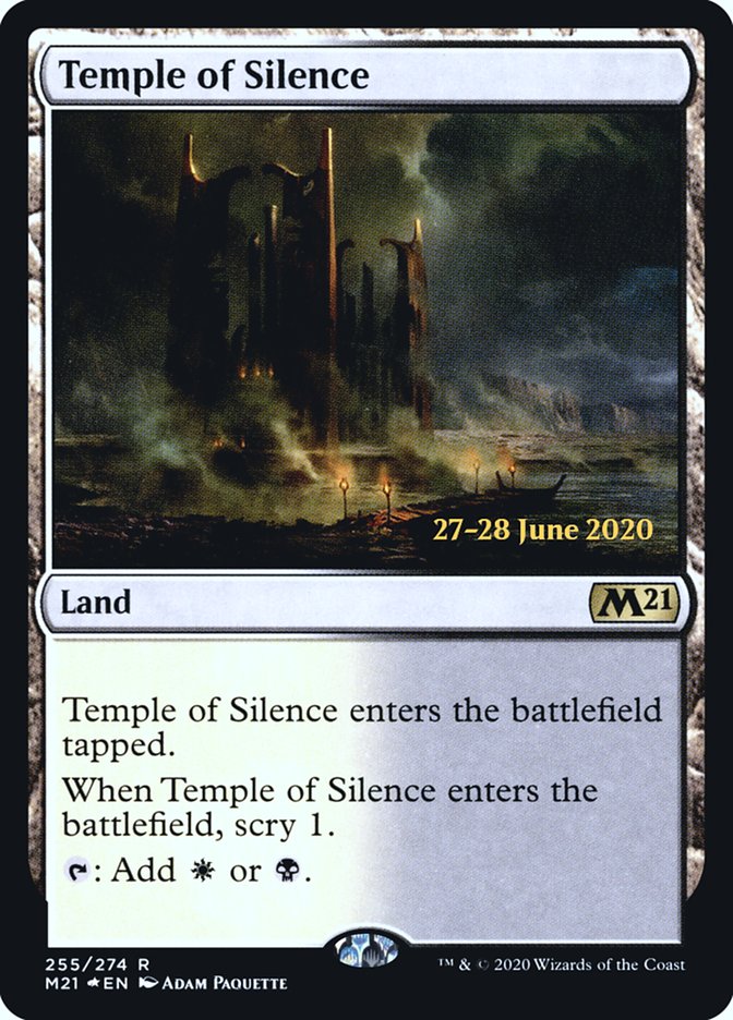 Temple of Silence  [Core Set 2021 Prerelease Promos] | Magic Magpie