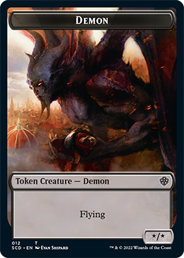 Demon // Demon Double-Sided Token [Starter Commander Decks] | Magic Magpie