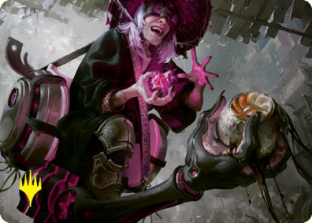 Undercity Scrounger Art Card (Gold-Stamped Signature) [Kamigawa: Neon Dynasty Art Series] | Magic Magpie