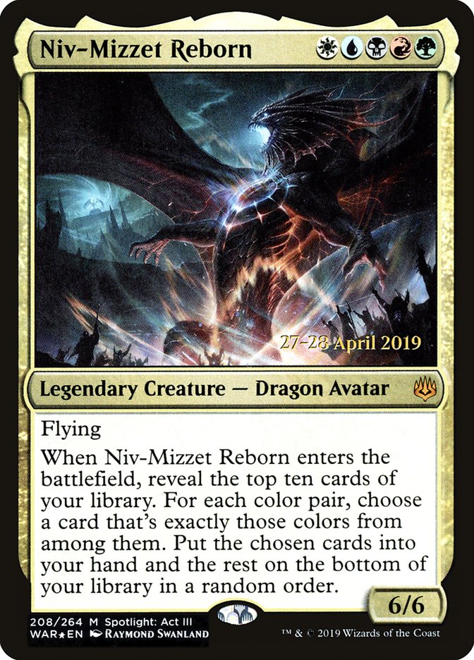 Niv-Mizzet Reborn  [War of the Spark Prerelease Promos] | Magic Magpie