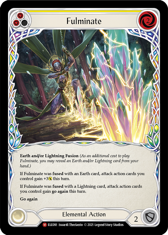 Fulminate [ELE091] (Tales of Aria)  1st Edition Rainbow Foil | Magic Magpie