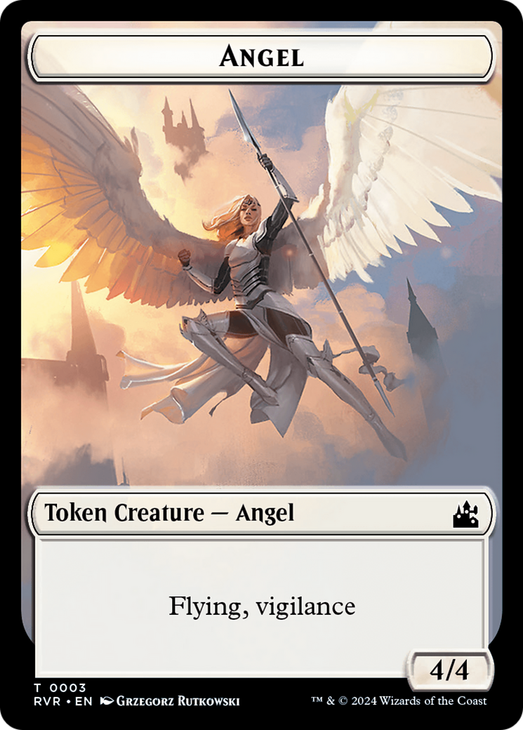 Angel Token (0003) [Ravnica Remastered Tokens] | Magic Magpie