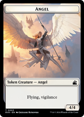 Goblin (0008) // Angel (0003) Double-Sided Token [Ravnica Remastered Tokens] | Magic Magpie