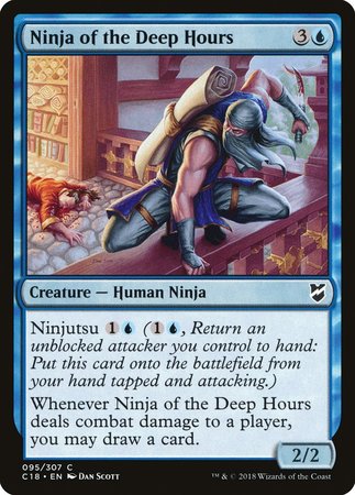 Ninja of the Deep Hours [Commander 2018] | Magic Magpie