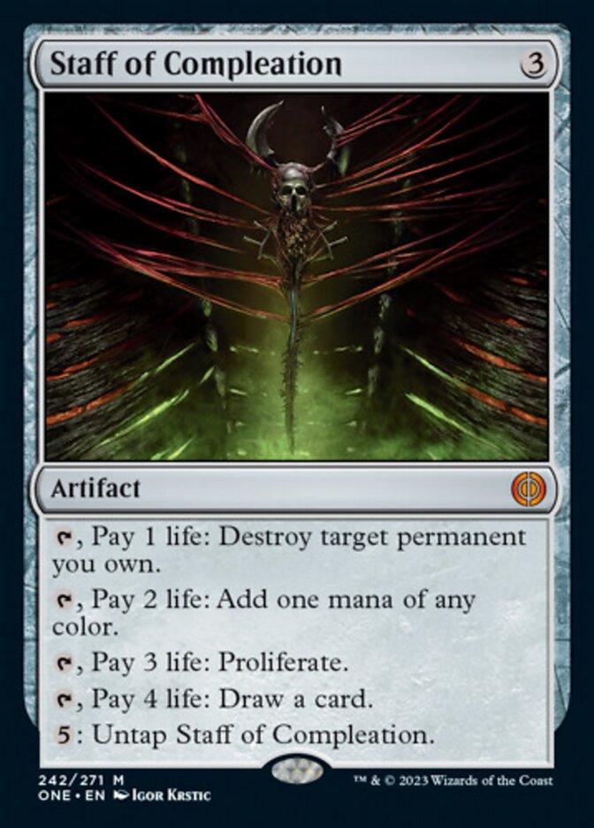 Staff of Compleation [Phyrexia: All Will Be One] | Magic Magpie