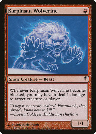 Karplusan Wolverine [Coldsnap] | Magic Magpie