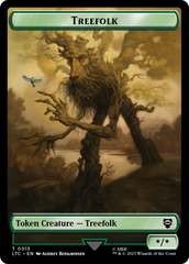 Beast // Treefolk Double Sided Token [The Lord of the Rings: Tales of Middle-Earth Commander Tokens] | Magic Magpie