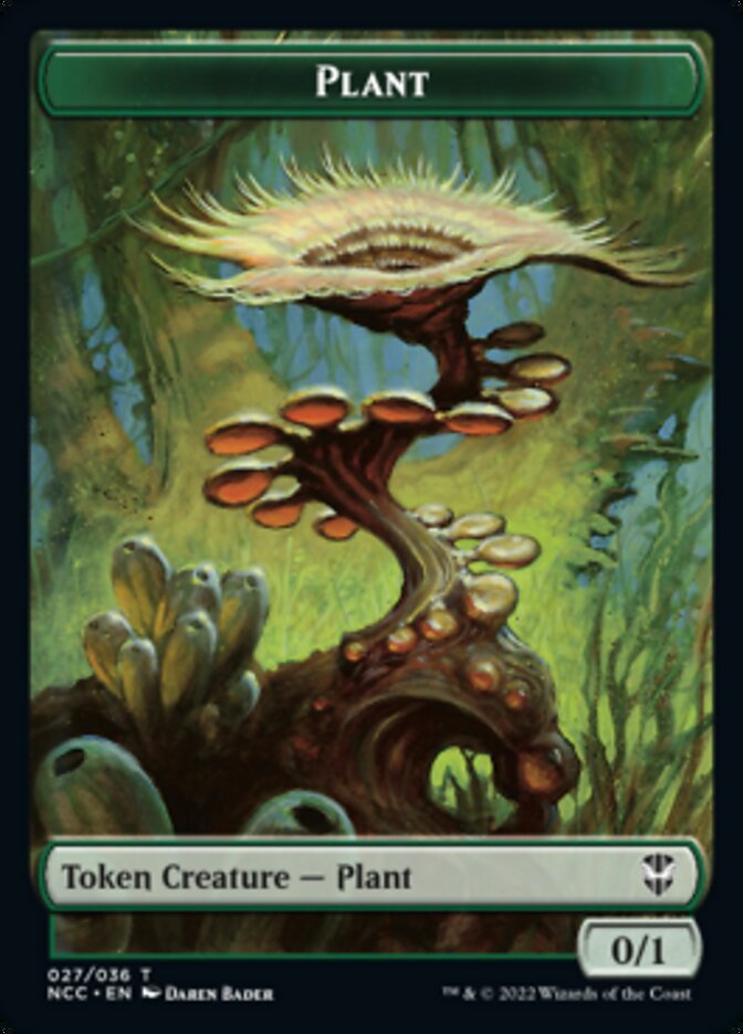 Plant // Citizen Double-sided Token [Streets of New Capenna Commander Tokens] | Magic Magpie