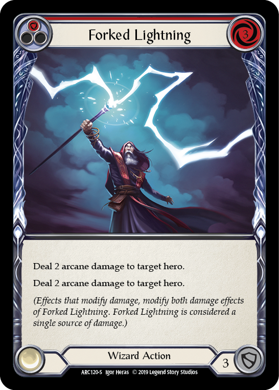Forked Lightning [ARC120-S] 1st Edition Normal | Magic Magpie