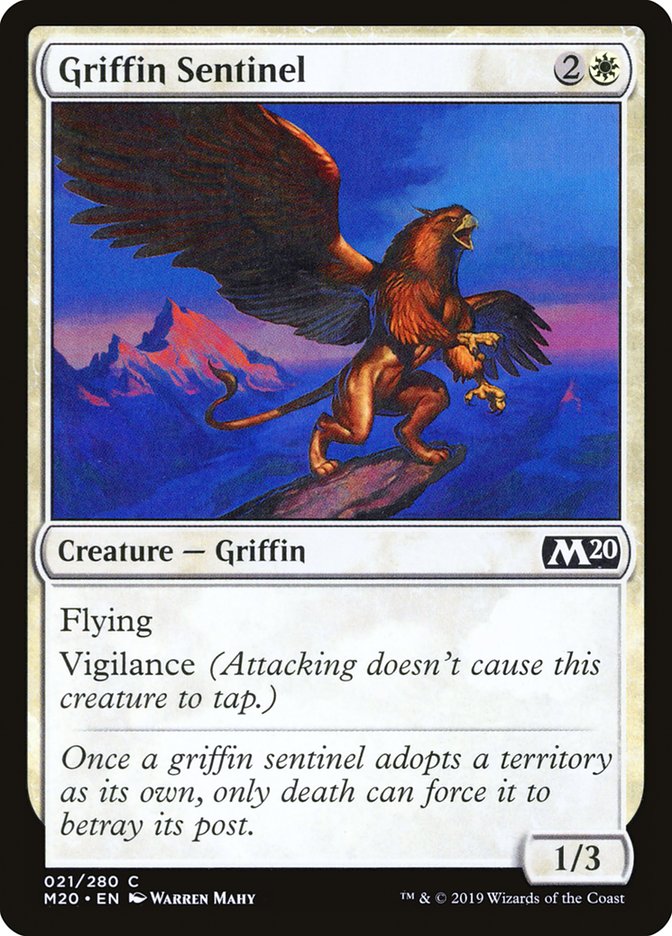 Griffin Sentinel [Core Set 2020] | Magic Magpie