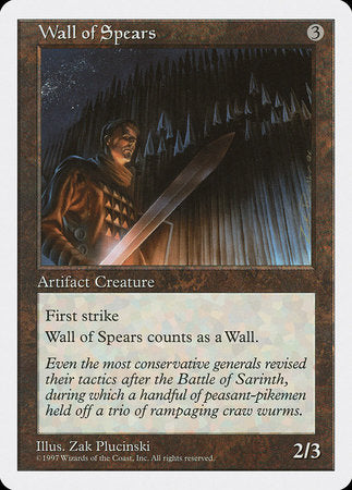 Wall of Spears [Fifth Edition] | Magic Magpie