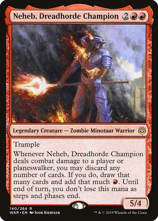 Neheb, Dreadhorde Champion [War of the Spark] | Magic Magpie