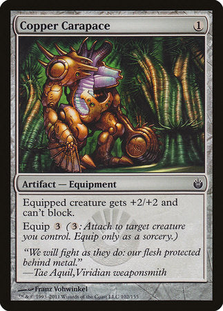 Copper Carapace [Mirrodin Besieged] | Magic Magpie