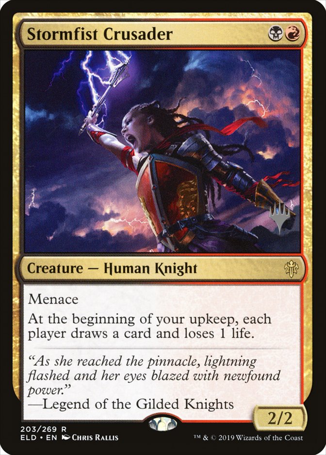 Stormfist Crusader (Promo Pack) [Throne of Eldraine Promos] | Magic Magpie