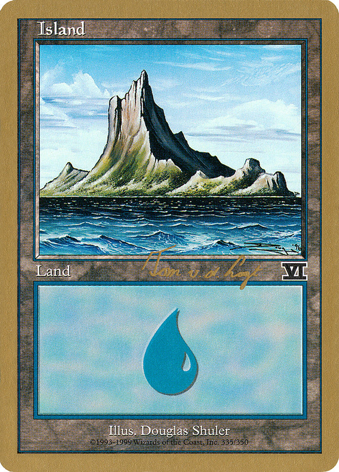 Island (tvdl335) (Tom van de Logt) [World Championship Decks 2000] | Magic Magpie