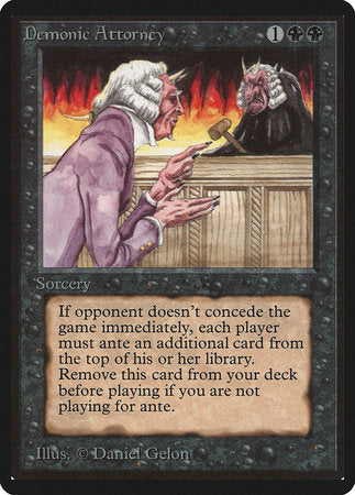 Demonic Attorney [Limited Edition Beta] | Magic Magpie
