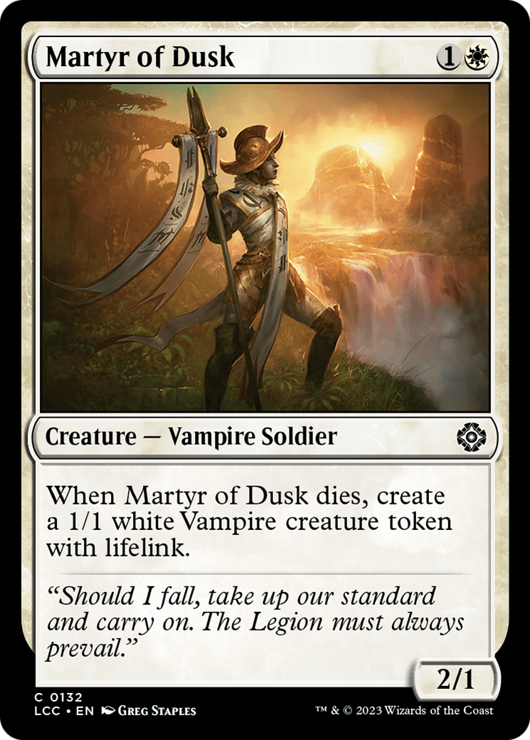 Martyr of Dusk [The Lost Caverns of Ixalan Commander] | Magic Magpie