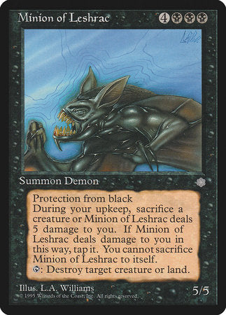 Minion of Leshrac [Ice Age] | Magic Magpie