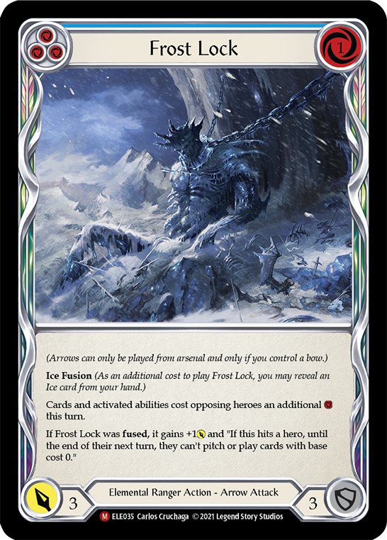 Frost Lock [ELE035] (Tales of Aria)  1st Edition Rainbow Foil | Magic Magpie