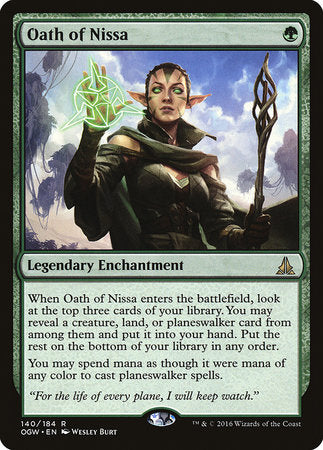Oath of Nissa [Oath of the Gatewatch] | Magic Magpie