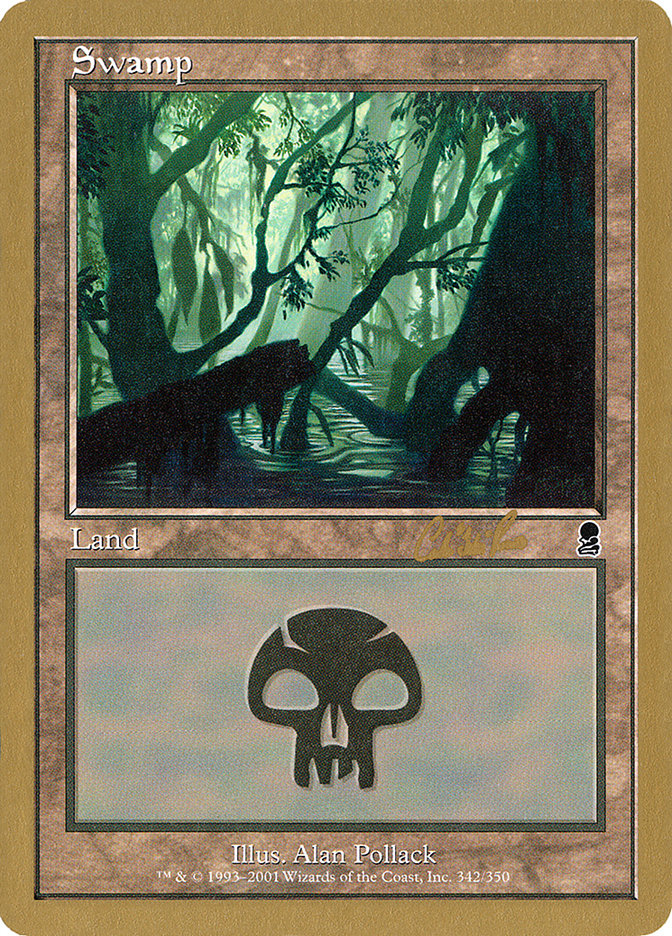 Swamp (cr342) (Carlos Romao) [World Championship Decks 2002] | Magic Magpie