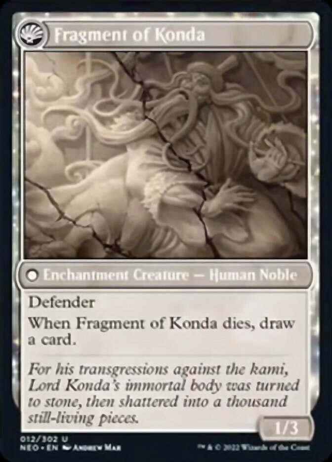 The Fall of Lord Konda // Fragment of Konda [Kamigawa: Neon Dynasty] | Magic Magpie