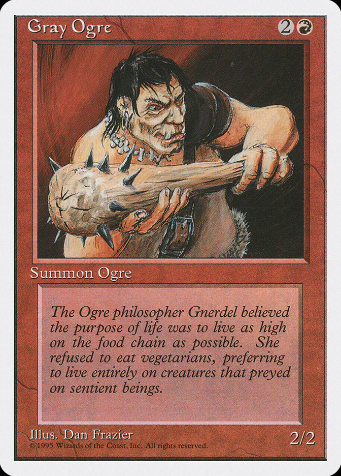 Gray Ogre [Fourth Edition] | Magic Magpie