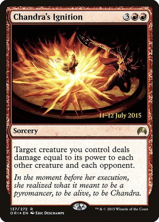 Chandra's Ignition [Magic Origins Promos] | Magic Magpie