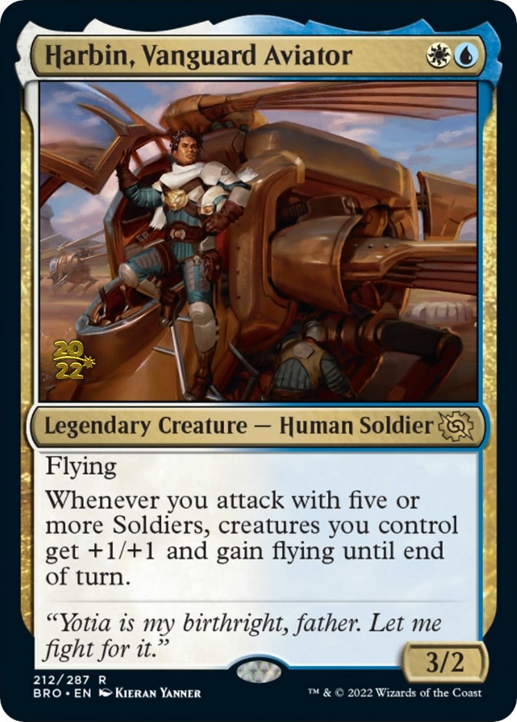 Harbin, Vanguard Aviator [The Brothers' War: Prerelease Promos] | Magic Magpie