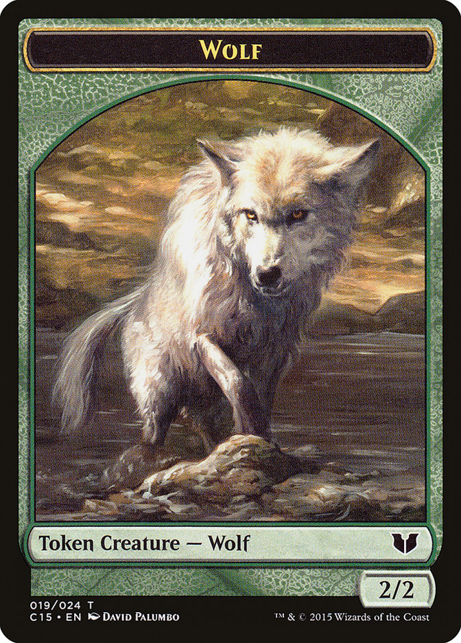 Wolf // Zombie Double-Sided Token [Commander 2015 Tokens] | Magic Magpie