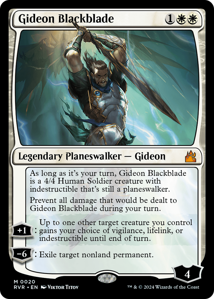 Gideon Blackblade [Ravnica Remastered] | Magic Magpie