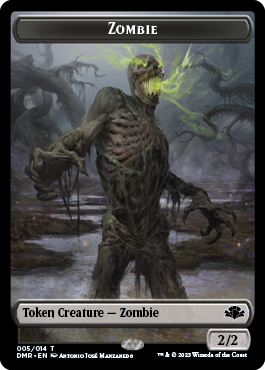 Zombie Token [Dominaria Remastered Tokens] | Magic Magpie